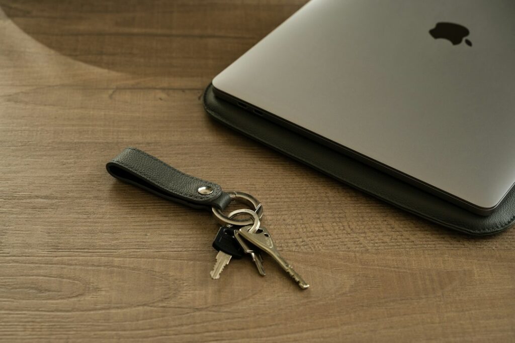 Leather keychains