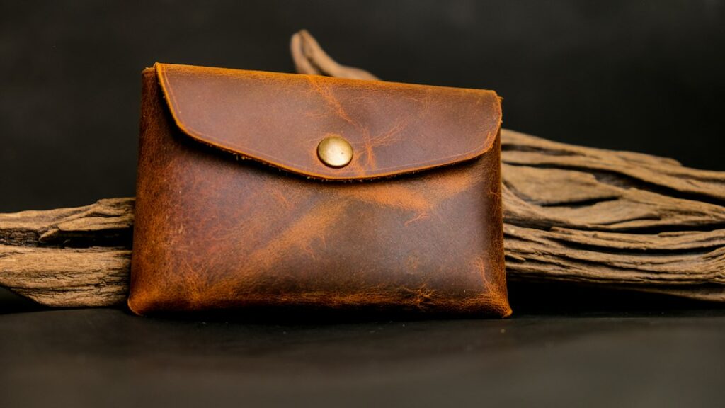 Leather coin pouches