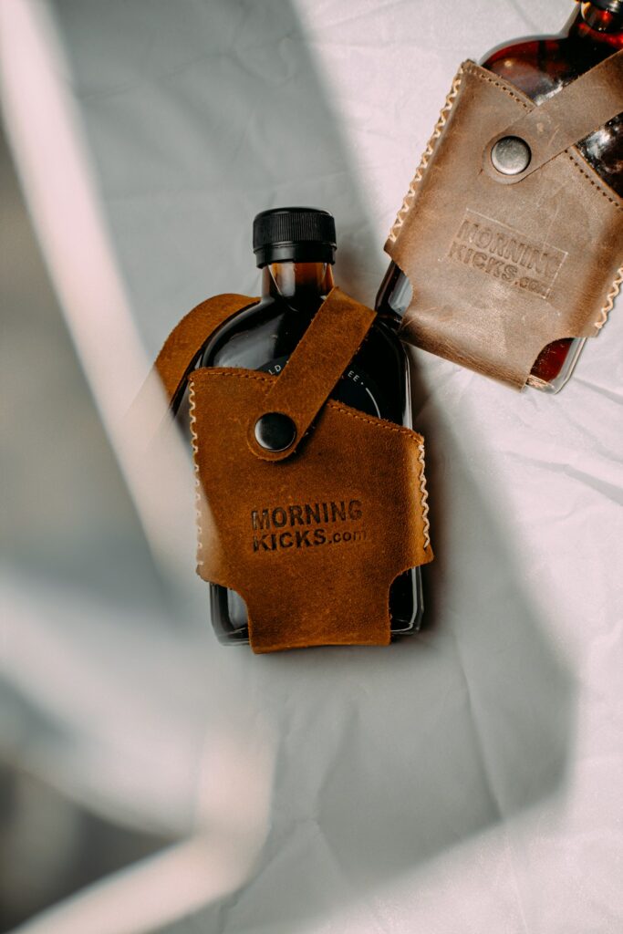 Leather bottle covers